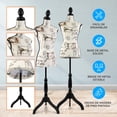 thumbnail image 3 of Maniquí Femenino Torso de Espuma con Base Trípode de Madera Ajustable de 132 a 163 cm SereneLife, Ideal Costura, Sastrería, Exhibición de Ropa y Joyería, Diseño Ligero y Resistente para Casa o Tienda, 3 of 7