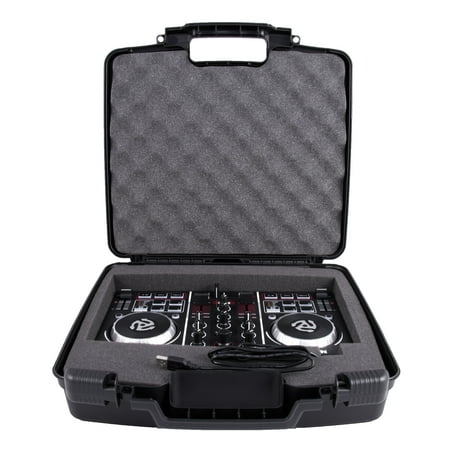 CASEMATIX Protective DJ Controller Carry Case For Numark Party Mix Starter Mixer  Built in Travel Handle , Padded Foam , Hard Shell