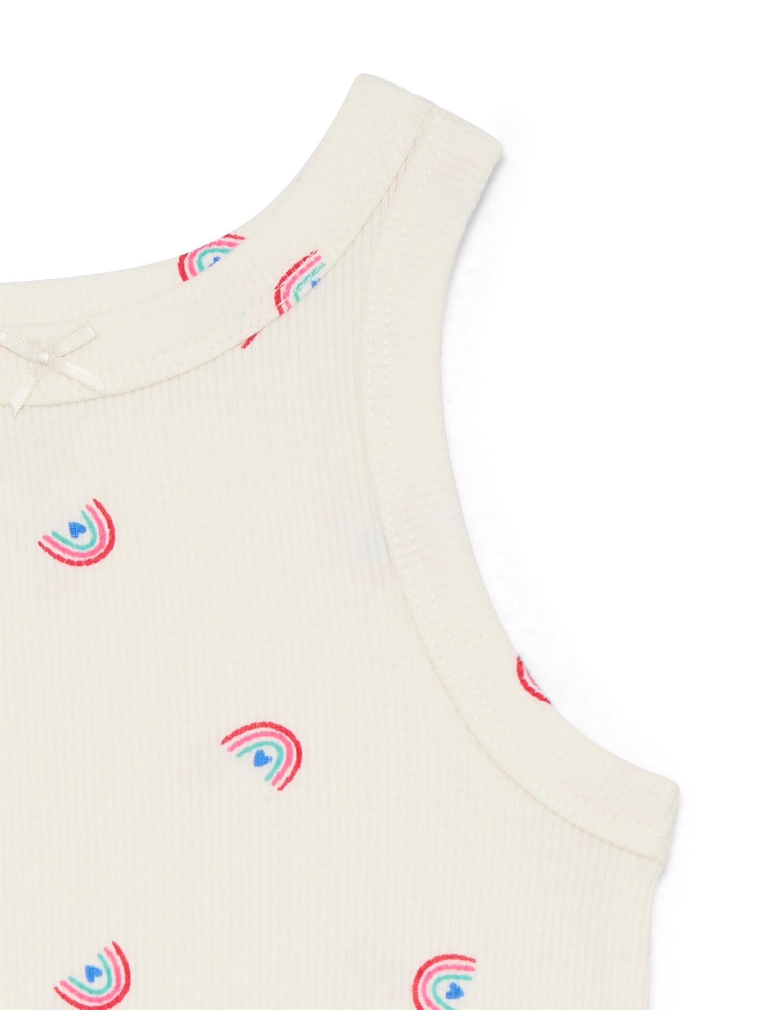 Wonder Nation Toddler Girls Ribbed Tank Top, Sizes 18M-5T