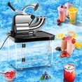 thumbnail image 4 of Snow Cone Machine 300kgs/h, Shaved Ice Machine Commercial, 350W Electric Snow Cone Machine with Dual Blades, Stainless Steel Shaved Ice Machine for Family, Restaurants, Bars (US Plug), 4 of 7