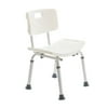 Silver Spring Slip-Resistant Shower Chair with Backrest