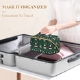 thumbnail image 3 of FORMRS Makeup Bag Travel Cosmetic Organizer for Women Fold Flat Zipper Pouch with Handle, Christmas Santa Hats, 3 of 8