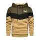 thumbnail image 3 of Sudaderas con capucha estampadas para hombre, ropa deportiva para exteriores, a la moda sudadera con bolsillo, simplicidad de calle, top a juego de tres colores, Otoño e Invierno, 3 of 5