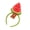 Green Hoop Triangula, variant on Makeup Hair Hoop Watermelon Plush Headband Soft Fruit Accessory for Face Washing, Parties, Photos, 54-56cm Fit