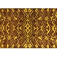 thumbnail image 1 of Ahgly Company Indoor Rectangle Abstract Yellow Modern Area Rugs, 2' x 4', 1 of 4