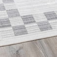 thumbnail image 4 of BoutiqueRugs Azrika Gray&Beige Bordered Thin Area Rug - Machine Washable - Gray, Beige, Light Gray - 7'10" x 10', 4 of 17