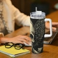 thumbnail image 6 of KLL Gothic Winged Skull Print 40oz Stainless Steel Insulated Car Cup Coffee Mug with Spillproof Lid - Keep Your Drink Hot or Cold on the Go, 6 of 8