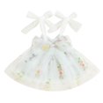 thumbnail image 3 of Okbabeha Toddler Princess Dress Sleeveless Floral Embroidered Tulle A-Line Bowknot Baby Girls Dresses, 3 of 6