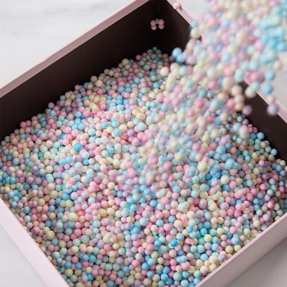1 Pack Mini Filter Foam Beads Balls Arts Crafts Supplies DIY Decorative  Beads White Polystyrene Styrofoam
