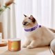 thumbnail image 4 of Calentador De Cuello De Poliéster Collar ajustable morado para gatos con cascabel, cierre de seguridad con tira reflectante para gatitos y cachorros (1 pieza). Rkxzt, 4 of 9