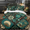 thumbnail image 3 of Modern Duvet Cover Set Paisley Home Bedclothes Bedspreads Bedroom Decor Bedding Cover Set,Queen (90"x90"), 3 of 6