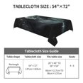 thumbnail image 2 of Horror Beauty Tablecloth Halloween Rectangle Versatile Stylish Table Cover for Party Picnic Dinner Decor 54x54in, 2 of 8