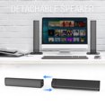 thumbnail image 3 of Speaker BS-36 Detachable Long Speaker Home Outdoor TV Computer Echo Wall BT Audio Metal Speaker Mesh Bezel-less Design Compatible with Multiple Devices 2000mAh Battery, 3 of 7