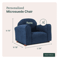 thumbnail image 4 of Keet Upholstered Customizable Children's Chair, Microsuede, Navy, 4 of 5