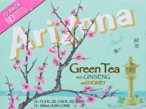AriZona Ginseng & Honey Green Iced Tea Multipack Cans 12 pk / 11.5 fl oz - Pack of 2
