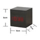 thumbnail image 5 of Reloj despertador digital, luz LED de madera, mini cubo moderno, reloj despertador de escritorio, muestra la temperatura de la fecha y la hora para niños, dormitorios, hogar, dormitorio, viajes Adepaton 2034722-2, 5 of 9
