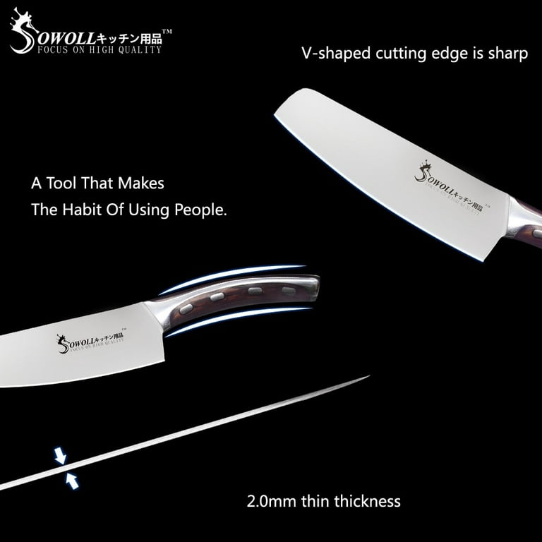 6 Inch Ultra Sharp Leaf Shape Big Boning Knife Kitchen Knife