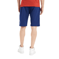 thumbnail image 4 of Sierra Socks Men's Bermuda Shorts for Gym Wear Soft Causal Plain Jersey Drawstring & Pockets (L, Navy), 4 of 6