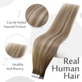 thumbnail image 2 of Extensiones de cabello Full Shine Tape en 100% cabello humano de 45 cm, 2 of 9