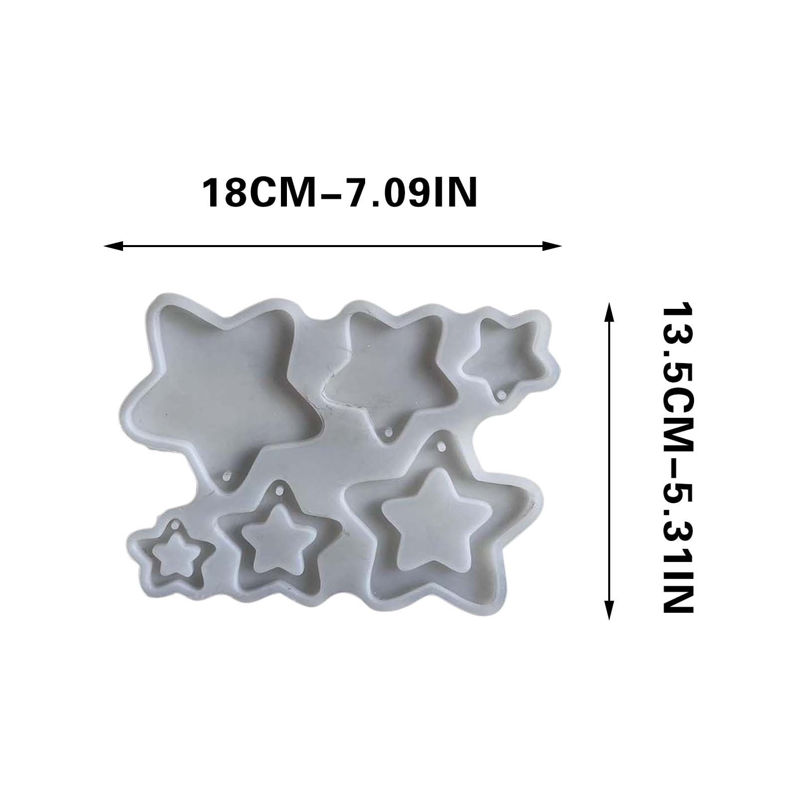 5 Packs Silicone Candle Molds for Handmade DIY Plaster Crafts, Holiday Home Decor, Gift Making, Reusable Flexible Mold for Candles Soap Resin