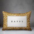 thumbnail image 3 of Creative Products Happy Yellow and White Dalmatian 14x20 Indoor / Outdoor Pillow, 3 of 3