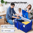 thumbnail image 5 of Homaryx 8 Pack Extra Large Heavy Duty Moving Bags, Blue Storage Totes with Zippered Lids and Reinforced Handles for Clothes, Dorm and Moving, Blue, 5 of 7