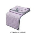 thumbnail image 3 of Double Bed Quilt-100x150cm (39x60in) All-Season Soft Polyester Duvet Cover Navy,Purple,Mint Green,Blue Options Washable Cool Silk Filled Bedding, 3 of 9