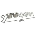 thumbnail image 5 of Celebration Ready: Stainless Steel Taco Holder, With Sauce Cup, Oven-Safe For Baking, Stable And Durable, And Food Grade Stainless Steel, 5 of 8
