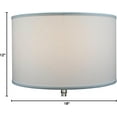 thumbnail image 2 of FenchelShades.com 18" Top Diameter x 18" Bottom Diameter 12" Height Cylinder Drum Lampshade USA Made (Linen White), 2 of 6