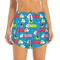 thumbnail image 4 of Lsque Color Dachshund Dog Printed Women's Running Shorts with Liner Pockets,Elastic Quick Dry Workout Athletic Gym Yoga Shorts,Womens High Waist Shorts-Small, 4 of 9