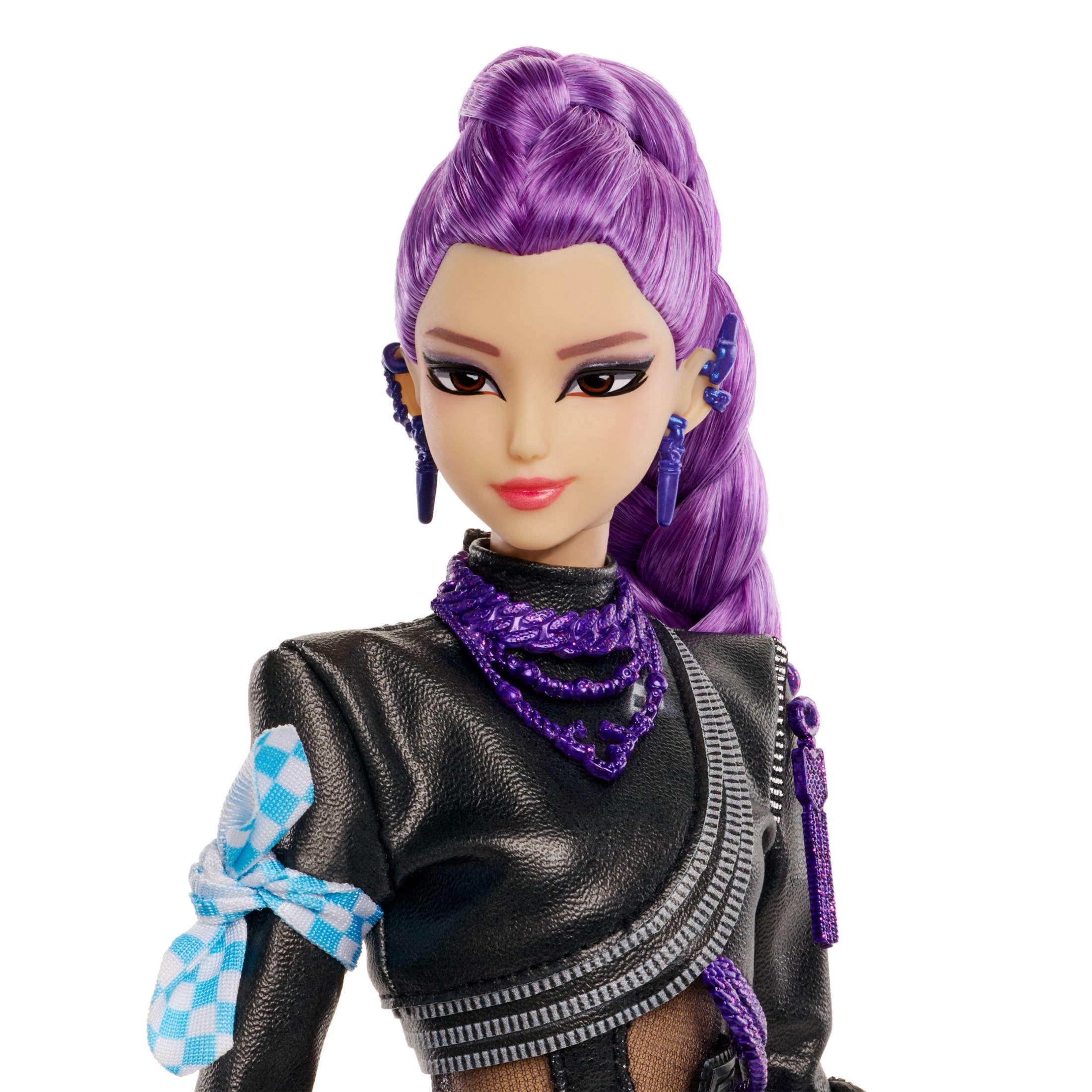 KPop Demon Hunters HUNTR/X Rumi Deluxe Fashion Doll in Removable Battle Look with Sword Accessory