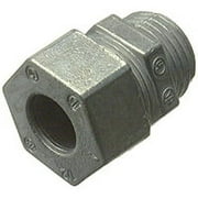 Halex 21691 2 Count .5 in. Zinc Strain Relief Cord Connector