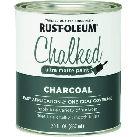 Rustoleum 285144 30 Oz Charcoal Chalked Ultra Matte Paint