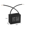 thumbnail image 2 of Capacitor de ventilador de techo CBB61 de 38x20x30mm 3uF 450V AC 2 cables de Uxcell, 2 of 5