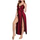 thumbnail image 1 of Vestido Largo de Verano para las Mujeres sin Mangas Encaje de Cuello en V, Camiseta Sexy para la Primavera, 1 of 5