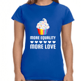 thumbnail image 2 of LGBT More Equality More Love Tshirt LGBTQ Gay Lesbian LGBT Shirts for Women, 2 of 8
