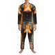 thumbnail image 3 of Balery Colorful Painted Duck Pijama para Hombre de Dos Piezas con Manga Larga, Conjunto de Dormir y Descanso Suave con Bolsillos-Small, 3 of 7