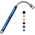 thumbnail image 1 of YOZWOO Electric Lighter, Windproof Rechargeable USB Plasma Arc Candle Lighter, Modern Style, Blue, 1 of 8