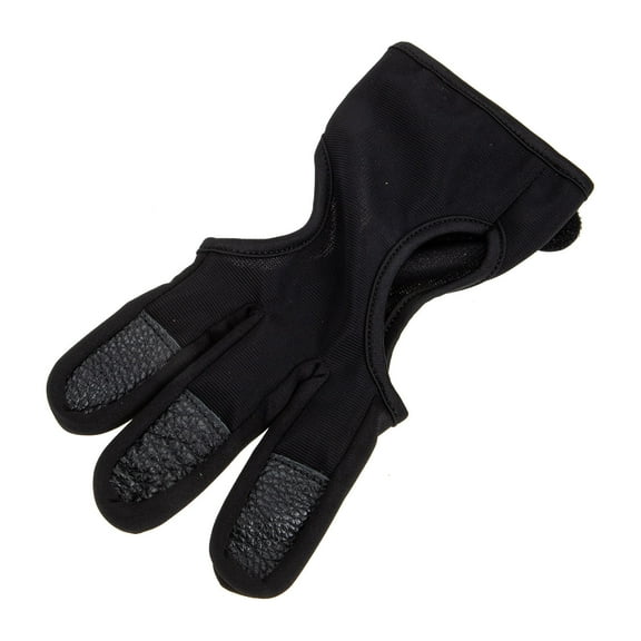 Raindrops 1Set Black Leather Finger Protection Glove for Archery Equipment