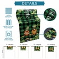 thumbnail image 6 of St. Patrick's Day Table Runner - 120 Inch Long Cute Gnomes Lucky Shamrocks Green Black Plaid Cotton and Linen Blended Dress Scarves Farmhouse Table Runner for Kitchen Dining, Coffee Table, 13" x 120", 6 of 8