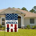 thumbnail image 2 of AMHNF God Bless America Patriotic Flag With Stars And Stripes Design For Home Outdoor Garden Yard Decor 12x18 inch, 2 of 5