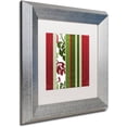 thumbnail image 2 of Trademark Fine Art "Woodlands Christmas IV" Canvas Art by Color Bakery White Matte, Silver Frame, 2 of 4