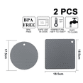 thumbnail image 2 of Premium Silicone Trivets for Hot Pots and Pans, Flexible Multipurpose Hot Pads Pot Holders, 2 of 5