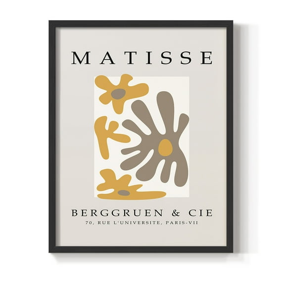 Matisse CCCXLIII in Black Solid Wood 8 x 10 Framed Print
