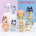 thumbnail image 1 of 12 Piezas Figura De Acción De Anime Bluey Playtime Juguetes De PVC Colección Figuras Para Amigos 444 Gao Jiahui  unisex, 1 of 2
