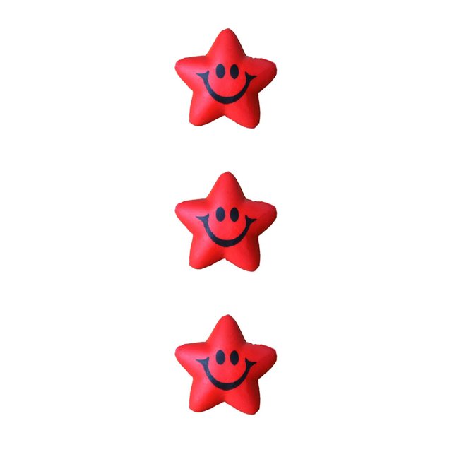 Vogacara Paquete de 30 esponjas de bola de apretón de estrellas, adorno colgante de llave DIY, juguetes de estrés de PU, suministros para fiestas, Type1 NO1 Vogacara CBP283453