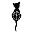 thumbnail image 4 of Reloj de pared Silence 3D con cola de gato que menea para dormitorio infantil, guardería, sala de estudio 150x468 mm, 4 of 9