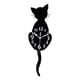 thumbnail image 4 of Reloj de pared con cola de gato en 3D Silence para dormitorio infantil, guardería, sala de estudio 150x468 mm, 4 of 9