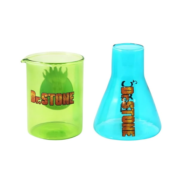 Set de minivasos Dr. Stone Senku y E=mc2 90 ml Just Funky