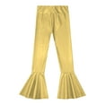 thumbnail image 4 of Alvivi Kids Girls Metallic Jazz Latin Dance Flare Pants Ruffle Stretchy Bell Bottom 6-14, 4 of 6